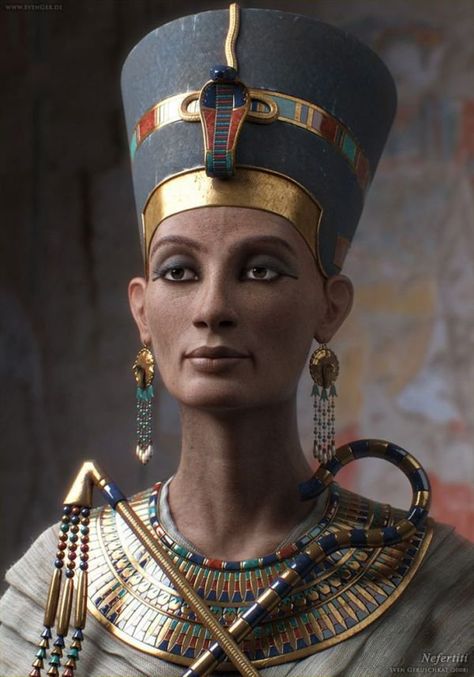 Facial Reconstruction of 6 Ancient Egyptians You Should Know About Starověký Egypt, Afrique Art, Queen Nefertiti, Egyptian Queen, Egyptian Pharaohs, Egypt History, Egypt Art, Egyptian History, Ancient Egyptian Art