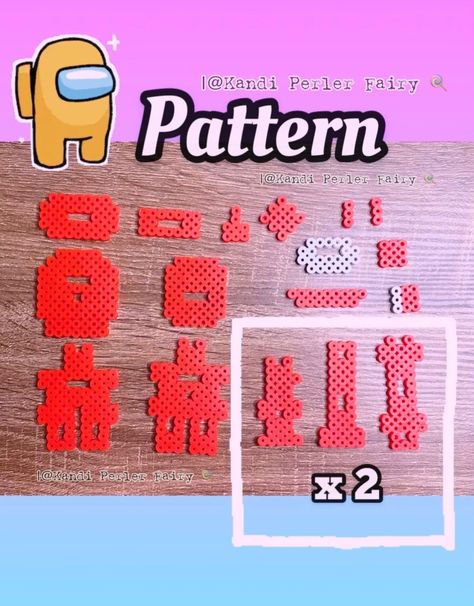 AMONG US 3D Perler Tutorials – Kandi Perler 🧚‍♀️ Fairy Among Us Perler Beads, Hama Beads 3d, Easy Perler Bead Patterns, Melty Bead Patterns, Easy Perler Beads Ideas, 3d Perler Bead, Beads Art, Fuse Bead Patterns, 3d Figures