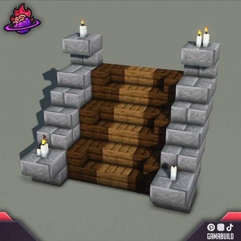 Portal In Minecraft, Nether Portal, Medieval House, Birch Logs, Oak Stairs, Minecraft Castle, Oak Logs, Cute Minecraft Houses, Minecraft Construction