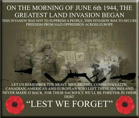 Remembrance Day Pictures, June 6 1944, D Day Normandy, Remembrance Day Poppy, D Day Landings, Anniversary Pictures, Christian Quotes Prayer, Anzac Day, Lest We Forget