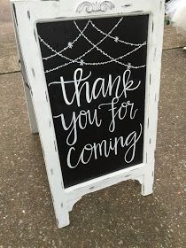 Wedding Chalkboard Signs. Thank you for coming Wedding chalkboard sign. DIY Wedding ceremony or reception chalkboard sign. Diy Reception, Wedding Chalk, Kate Spade Bridal Shower, Kate Spade Bridal, Wedding Chalkboard Signs, Chalk Sign, Wedding Ceremony Signs, Chalkboard Lettering, Wedding Signs Diy