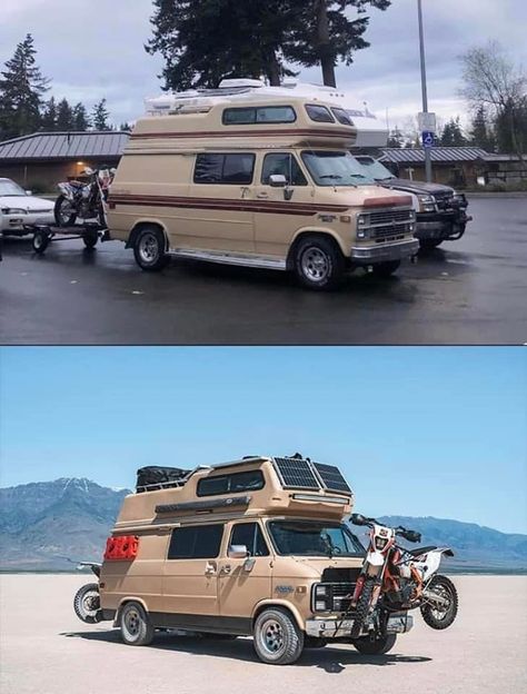 Chevy Camper Van, Lifted Van, Hippie Camper, Mini Trucks 4x4, Vans Painted, Used Campers, Stealth Camping, Ram Van, Adventure Van