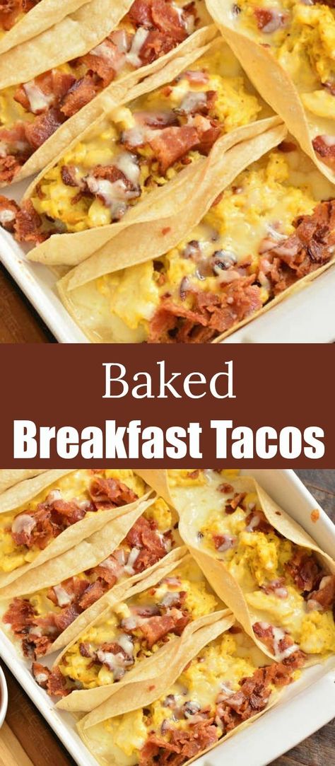 Breakfast Recipes Using Flour Tortillas, Toasted Breakfast Taco, Breakfast Taco Recipes, Corn Tortillas Breakfast Recipes, Breakfast Tacos With Corn Tortillas, Baked Breakfast Tacos, Breakfast For Dinner Sides, Make Ahead Breakfast Tacos, Breakfast Tacos Corn Tortillas