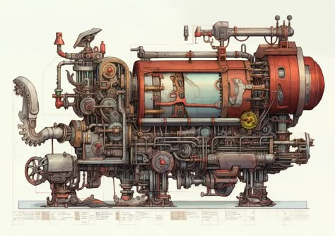 I will do your custom 3d machine design Steampunk Machine Concept Art, Machine Concept Art, Fantasy Machine, Mechanical Machine, Steampunk Machine, Portfolio Reference, Steampunk Machines, 3d Machine, Steampunk Fantasy