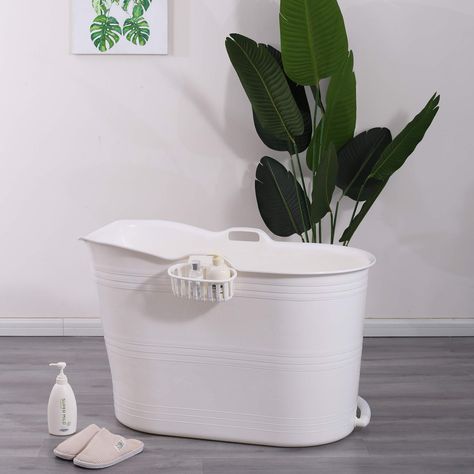 Mobile Portable Soaking Bathtub, Ideal for Small Bathroom, 99 * 51 * 63CM, Stylish and Atmospheric: Amazon.co.uk: DIY & Tools Portable Bathtub, Wet Room Shower, Shop Mobile, Small Bath, Soaking Bathtubs, Soaking Tub, Wet Rooms, Mini House, Free Amazon Products