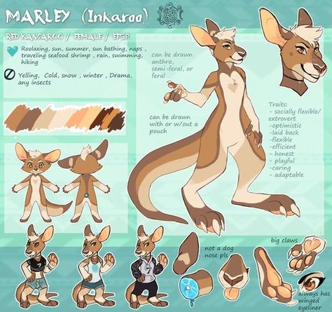 Kangaroo Fursona, Kangaroo Character, Kangaroo Drawing, Kangaroo Illustration, Kangaroo Art, Kangaroo Paw, Animal Character, Drawing Simple, Anime Animals