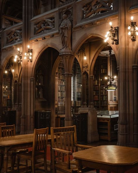 Viktorija | Edinburgh, UK | When I visited Manchester a little while ago, my number one thing to see in the city was the John Rylands Research Institute and Library… | Instagram Edinburgh Apartment Aesthetic, Research Aesthetic, Edinburgh Library, Edinburgh Dark Academia, Edinburgh Apartment, Edwardian London, Edinburgh Aesthetic, Academic Library, Edinburgh University Library