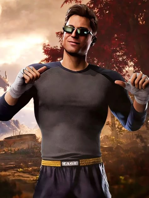 Johnny Cage Mk1 Pfp, Mk1 Johnny Cage, Johnny Cage Art, Johnny Cage Pfp, Johnny Cage Mk1, Korean Video, Game Star, Ronaldo Photos, Hair Color Underneath