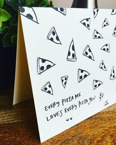 Quotes Valentines Day, Pizza My Heart, Punny Cards, Pun Card, Ideas Hogar, Pizza Pizza, My Funny Valentine, Love Pizza, Card Drawing