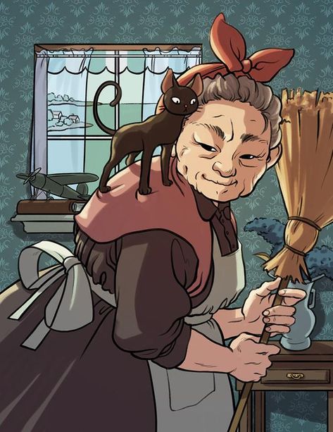 Old Lady Cartoon, Witch Characters, D D Character Ideas, Old Lady, Old Woman, Animal Sketches, Woman Drawing, Romantic Art, Dnd Characters