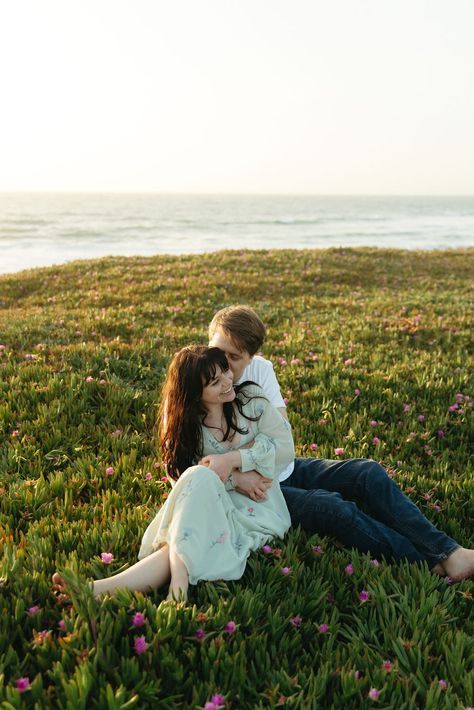 California Coast Engagement Photos | Romantic Couples Photography | Documentary Style Photographer | These playful documentary style engagement photos at Montara State Beach were so romantic! Find more playful engagement photo ideas, playful engagement photos couple, playful engagement poses, and playful engagement shoot inspiration! Book Bry for your California engagement photos or California wedding photography at brysphotography.com! Southern California Engagement Photos, Romantic Couple Photoshoot Ideas, Romantic Couple Photoshoot, Coast Engagement Photos, Engagement Photos Aesthetic, Joshua Tree Engagement Photos, Aesthetic Engagement, Engagement Photos Romantic, Adventure Engagement Photos