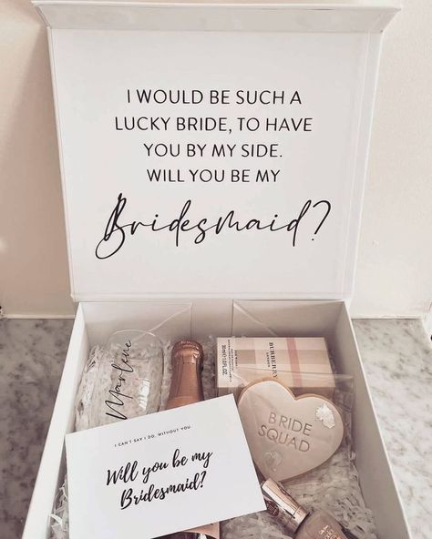 Bridesmaids are the backbone of your wedding and figuring out how to make your bridesmaids' proposal unique can be challenging. Lucky for you, there are endless ways to make your bridesmaid's invitation special. From getting a personalized bridesmaid's proposal box to adding photographs and funny bridesmaids quotes can make your maid of honor proposal stand out. Take a look at these unique bridesmaids' invitation ideas for your wedding 2021. Cute Ways To Ask To Be A Bridesmaid, Ideas For Asking Someone To Be A Bridesmaid, Be My Bridesmaids Ideas, How To Invite Bridesmaids, Wedding Bridesmaids Invitation, Asking A Bridesmaid Ideas, Bride Asking Bridesmaids, Ask Moh Bridesmaid Proposal, Made Of Honor Asking Ideas