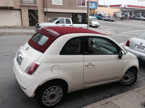 White Fiat 500, Fiat 500 White, Fiat 500 Red, Fiat 500 Interior, Fiat 500 Cabrio, Fiat 500c, Car Deco, Fiat Cars, Girly Car