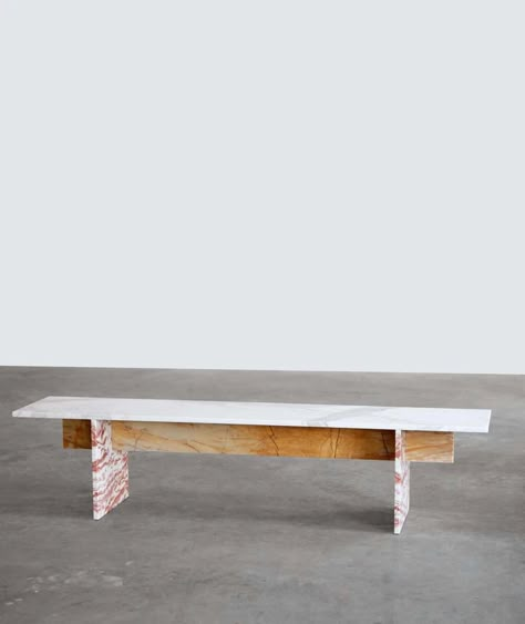 Marble Table Design, Marmer Desk, Marble Bench, Michael Verheyden, Viola Marble Dining Table, Muller Van Severen Lamp, Diy Marble Table, Terrazzo Table, Marble Tables Design