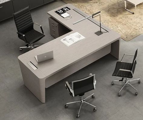 Small Office Design Business, Lawyer Office Interior, Desk With Return, Law Office Design, Massage Room Design, Executive Office Design, Small Office Design Interior, Office Desk Designs, Small Office Design