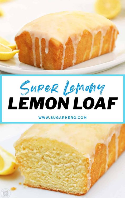 This moist lemon bread recipe is a must-try for any citrus lover! Packed with fresh lemon zest and juice, this tangy lemon loaf is easy to make, and perfect for any occasion. Easy Lemon Bread Recipes, Lemon Loaf Bread, Fresh Lemon Recipes, Lemon Bread Recipe, Easy Lemon Bread, Lemon Zest Recipes, Lemon Loaf Cake Recipe, Lemon Sweets, Loaf Bread Recipe