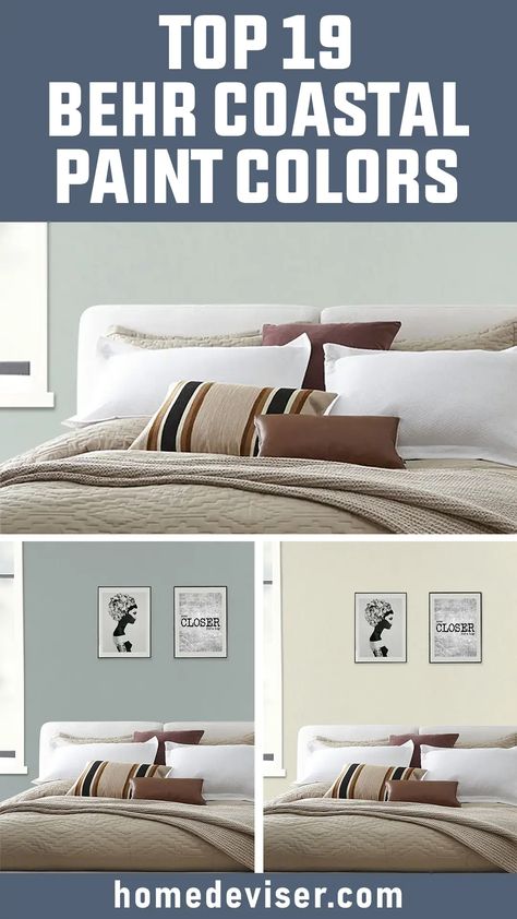 Top 19 Behr Coastal Paint Colors for a Fresh Beachy Feel Behr Gentle Sea Paint, Behr Waterfall Paint Color, Coastal Bedroom Colors Colour Schemes, Behr Coastal Paint Colors Bathroom, Behr Coastal Paint Colors Kitchen, Beach House Paint Colors Interior Behr, Calm Behr Paint Color, Behr Calming Paint Colors, Best Coastal Blue Paint Colors