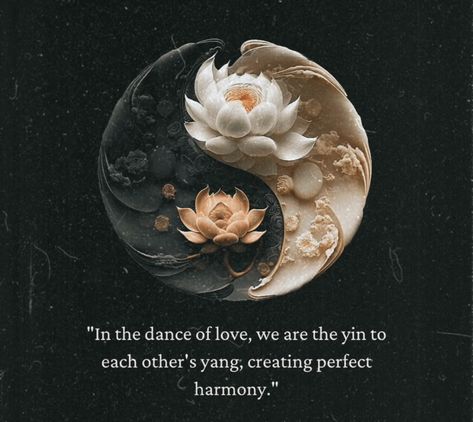 Ying Yang Quotes, Happy Hobbies, Peaceful Thoughts, Source Messages, Quotes For Couples, God Grace, Loving Couples, Uncommon Words, Spiritual Stuff