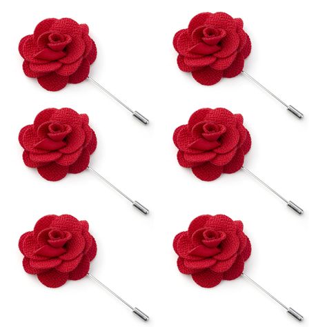 Men's Lapel Flower Pin Rose for Wedding Boutonniere Stick (Pack of 6) Lapel Flower Wedding, Mens Boutonniere, Blush Wedding Colors, Boutonniere Pins, Wedding Boutonniere, Flower Lapel Pin, Lapel Flower, Business Party, Pink Out