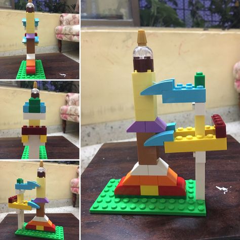 Simple rocket using Lego classic blocks! No special parts!!! Lego Rocket, October Lesson Plans, Build A Rocket, October Lessons, Lego Spaceship, Scout Leader, Space Birthday, Rocket Ship, Lego Projects