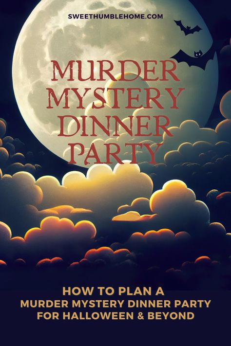 Mystery Dinner Party For Kids, 24 Birthday, Dinner Theater, Mystery Dinner Party, Mystery Parties, Dinner Party Games, Fall Parties, Halloween Mystery, Movie Night Snacks