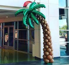 Palm Tree Balloon, Moana Decor, Balloon Palm Tree, Miami Vice Party, Born Two Be Wild, Ballon Ideas, Moana Decorations, Tree Balloon, Boho Event