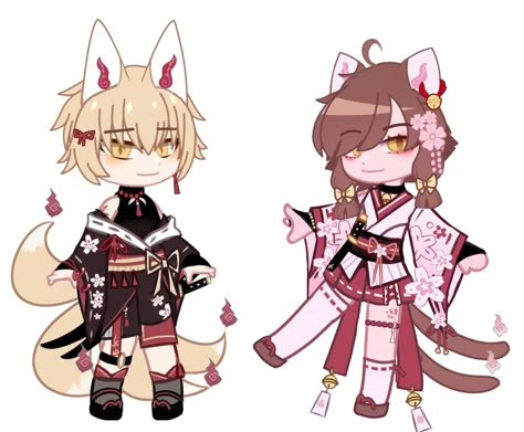 Gacha Traditional Outfit, Gacha Outfit Ideas Female, Gacha Club Alt Outfits, Knight Gacha Club Outfit, Gacha Chinese Outfits, Gacha Demon Outfits, Gacha Club Japanese Outfit Ideas, Gacha Prince Outfit, Kimono Gacha Life 2