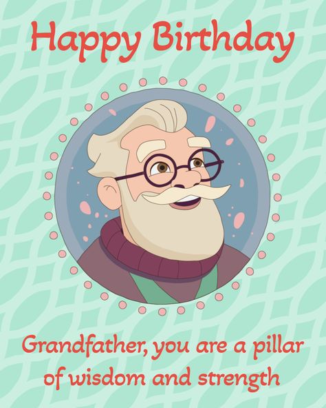 Introducing our Green Happy Birthday Grandfather Animated Image with portrait - a heartfelt and memorable way to celebrate your grandfather's special day. #freeanimation #happybirthday #birthday #bday #birthdayparty #birthdaycard #birthdaywish #birthdayreels #birthdayvideo #Grandfather Diy Birthday Card For Grandfather, Birthday Card Idea For Grandfather, Birthday Cards For Grandfather, Happy Birthday Card For Grandfather, Birthday Card For Grandfather, Green Happy Birthday, Happy Birthday Captions, Grandfather Birthday, In Gif