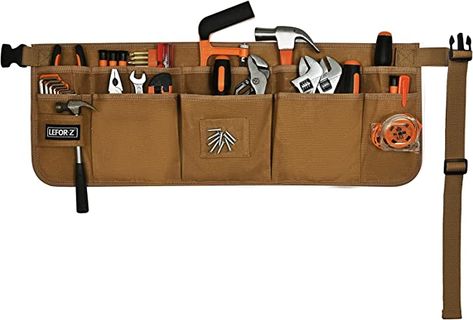 Tool Belt,13 Pockets Waist Tool Belts for Men,Waxed Canvas Tool Pouch Bag for Electrician,Carpenter,Construction,Work Apron,Utility Belt Nail Apron, Carpenter Tool Belt, Woodworking Apron, Tool Apron, Tool Belts, Work Belt, Work Aprons, Waist Apron, Tool Pouch