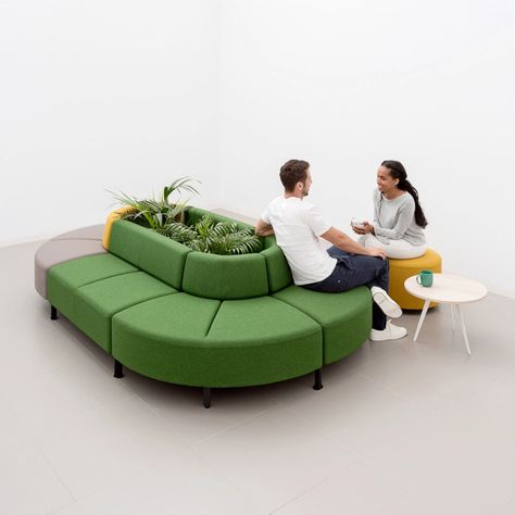 Bend sofa by Stone Designs for Actiu Soft Seating Office, Corner Seating, Booth Seating, Office Lounge, Banquette Seating, Floor Seating, Office Seating, Soft Seating, Lounge Seating