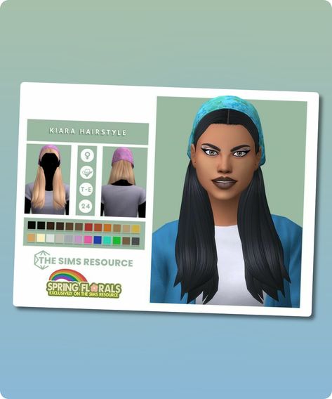 Kiara Hairstyle is a long with bandana Maxis Match Hairstyle for female sims. This hair has 24 EA colors, compatible with hats and included in Specular and Normal maps. I hope you will like it. New Mesh 24 EA Colors Specular,Normal maps included Compatible with Hats Smooth bone assignment Author: OranosTR #sims4cc #gaming #sims4 #smooth #sims #hairstyles Kiara Hairstyle, Sims Hairstyles, Sims 4 Hairstyles Cc, Sims 4 Hairstyles, 4 Hairstyles, Hair Bandana, Sims 4 Cc Download, Sims 4 Cc Hair, Female Sims