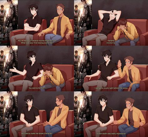 #Klance Voltron Actor Au, Voltron Au, Actor Au Voltron, Klance Fanart, Klance Comics, Voltron Funny, Voltron Comics, Form Voltron, Voltron Ships