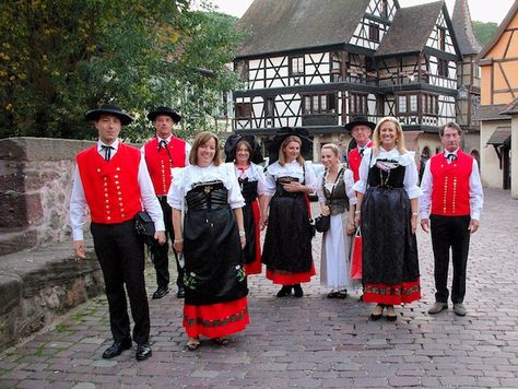 French Traditional clothing - Google Search France National Costume, Traditional French Clothing, French Costume, France Outfits, French Christmas, French Outfit, Grand Est, French Culture, Couture Designers