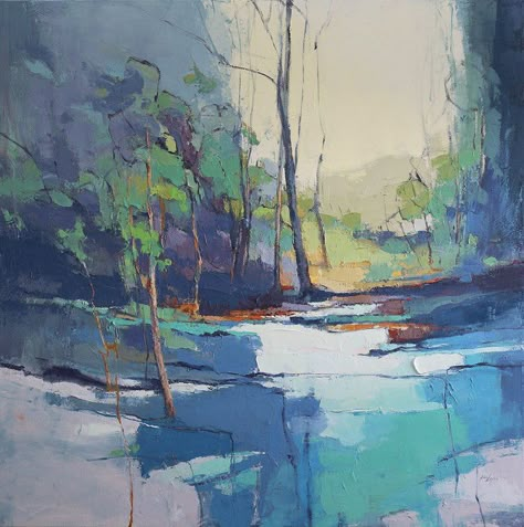 John Lacey Artist Peter Wileman, Contemporary Landscapes, Inspiring Landscapes, Contemporary Landscape Artists, Australian Painting, Painted Water, Beautiful Abstract Art, Pastel Artwork, Oil Pastel Art