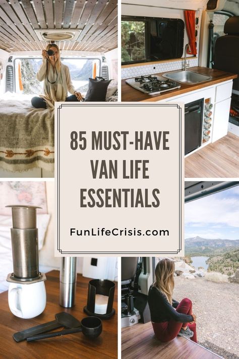 Living In A Camper, Van Life Essentials, Living In A Van, Must Have Products, Life Essentials, Camper Van Life, Campervan Life, Build A Camper Van, Build A Camper