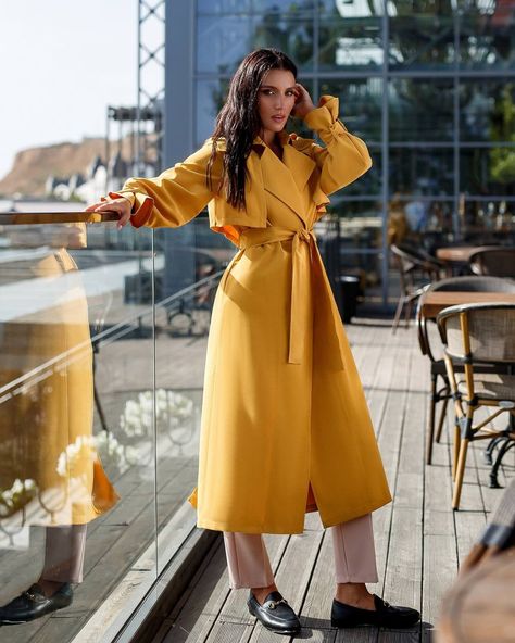 Mustard Yellow Trench Coat Womens, Cotton Trench Coat, Belted Trench Coat for Women, Double-breasted Trench Coat for Fall - Etsy Canada Yellow Trench Coat, Coat For Fall, Cotton Trench Coat, Beautiful Suit, Double Breasted Trench Coat, Coat For Women, Belted Trench Coat, 70s Inspired, Trench Coats Women