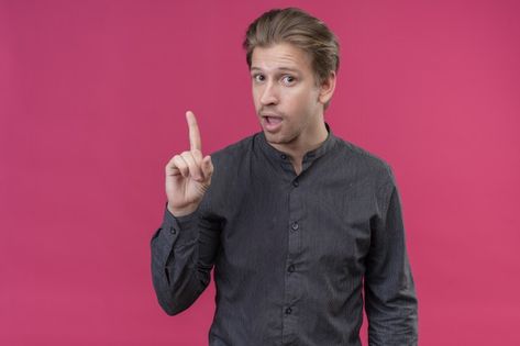 Young handsome man pointing finger up re... | Free Photo #Freepik #freephoto #people #man #human #person Man Pointing Finger, Man Pointing, Pointing Finger, Pointing Fingers, Handsome Man, Funky Art, Free Photo, Pose Reference, Free Photos