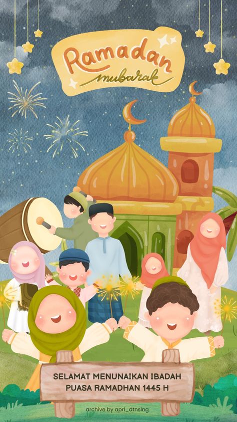 Ramadhan Card Design, Poster Ramadhan, Canva Codes, Canva Hacks, Eid Mubarak Card, Picture Books Illustration, Canva Element, Hari Raya, Idul Fitri