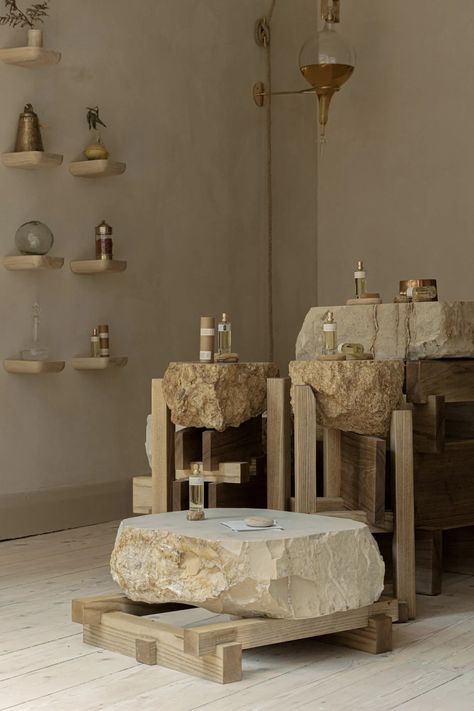 23 Beak Street | Ffern Stone Jewelry Display, Seasons Changing, Stone Sinks, Shop Space, Hospital Interior Design, Perfume Store, Showroom Design, Workspace Design, Store Interior