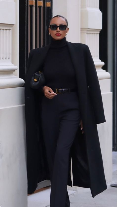 Chique Outfit, Jasmine Tookes, Chique Outfits, Outfit Chic, Classy Work Outfits, Stylish Work Outfits, Black Outfits, All Black Outfit, Mode Inspo