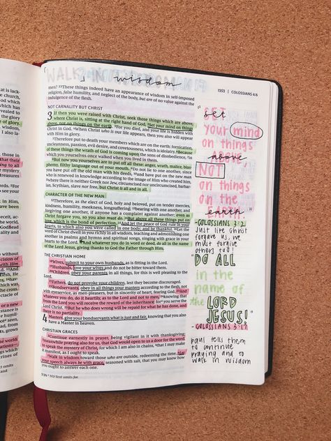 Colossians 2 Bible Journaling, Bible Coding, Bible Goals, Holy Girl, Inspire Bible, Esv Bible, Colossians 2, Bible Things, Bible Journaling Ideas Drawings