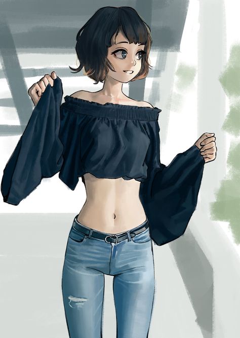 Top Reference Drawing, Anime Crop Top Drawing, Crop Top Drawing Reference, Crop Top Reference, Top Drawing Reference, Crop Top Drawing, Anime Crop Top, Top Reference, Top Drawing