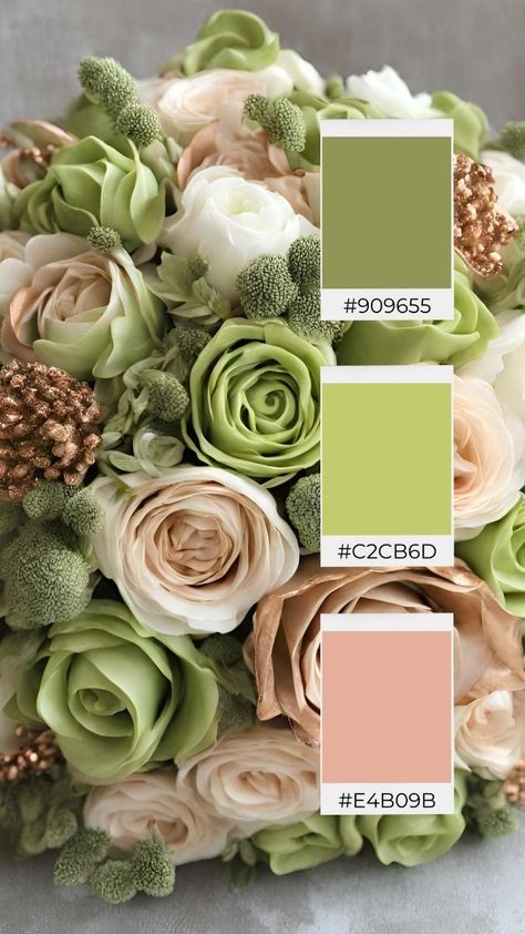 Color Schemes Wedding, Green Wedding Color Palette, Unique Fall Wedding, Winter Wedding Color Ideas, Fall Wedding Color Ideas, Wedding Color Palette Ideas, Wedding Color Pallet, Fall Wedding Color Palette, Wedding Color Ideas