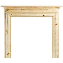 Eko Fires 7070 Dawlish 51 Unfinished Pine Wooden Fireplace Surround White Fire Surround, Wooden Fireplace Surround, Oak Fireplace, Wooden Fireplace, Fire Surround, Chimney Breast, Mirror Plates, Fireplace Surround, Electric Fires