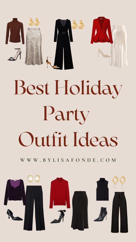 Find the best holiday party outfit ideas for women in this article. Best Christmas outfits for women. Classy holiday party outfits for women. Work holiday party outfit women. Office holiday party outfit ideas. Holiday party outfits casual. Cute and comfy holiday party outfits. Professional holiday party outfit ideas for classy women. Holiday Outfits Winter Casual, Holiday Work Outfits Christmas, What To Wear For A Christmas Party, Outdoor Holiday Party Outfit, Semi Formal Outfits For Women Christmas Party, Outfits For Holiday Parties, Christmas Outfit Ideas For Petite Women, Christmas Party Outfits Casual Classy, Christmas Outfit For Work Party