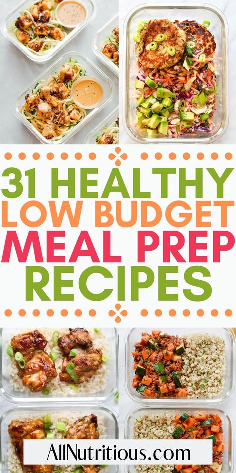 Budget Meal Prep, Cheap Meal Prep, Low Budget Meals, Healthy Lunch Meal Prep, Easy Healthy Meal, Cheap Healthy Meals, Food Eating, Easy Healthy Meal Prep, Cheap Meal