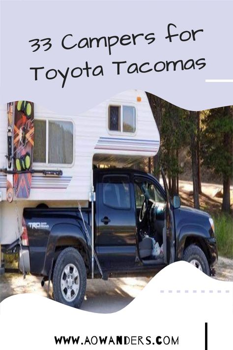 Small truck campers that will fit a Toyota Tacoma Tacoma Truck Camper, Lightweight Truck Campers, Tacoma Camper, Small Truck Camper, Cabover Camper, Toyota Tacoma Accessories, 1995 Toyota Tacoma, Tacoma Accessories, Slide In Truck Campers