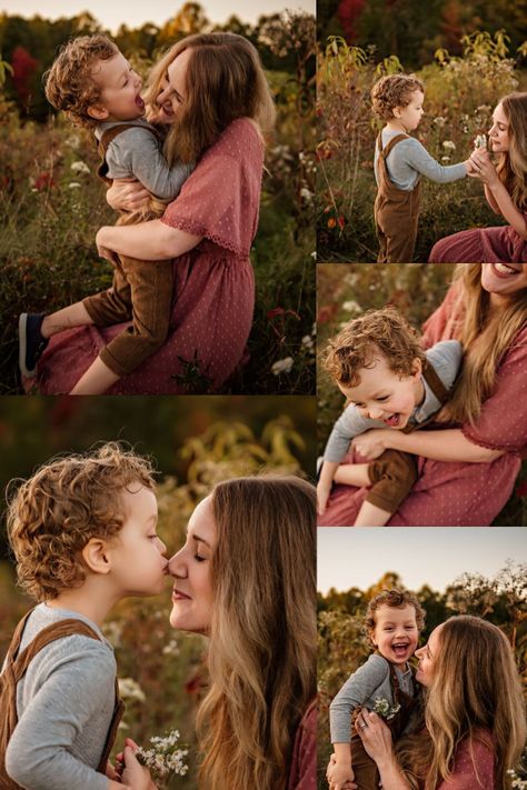 Photos With Mom, Mommy And Me Photo Shoot With Son, Fun Outdoor Family Photoshoot Ideas, Som And Mom Photoshoot, Family Photo With Baby And Toddler, Family Of 3 Toddler Photos, Fall Family Of 3 Photoshoot, Family Photography Posing, Mother And Toddler Photoshoot