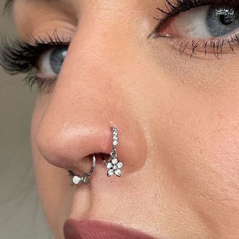 3000 nose ring. Swipe to see what it looks like on nose Dangling Nose Rings, Hanging Nose Ring, Dangle Nose Rings, Dangly Nose Ring, Dangle Nose Piercing, Dangling Nose Ring, Dangle Nose Ring, Nose Jewellery, Vtuber Ideas