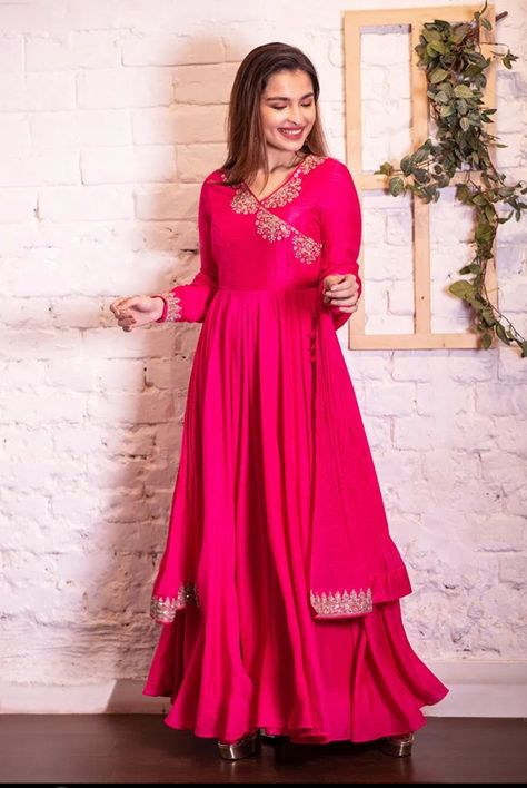 Fushia Dress Outfit, Gown Anarkali, Dori Embroidery, Outfit Indian, Bridal Suits, Anarkali Kurtis, Health Cleanse, Gorgeous Lady, Backless Blouse Designs